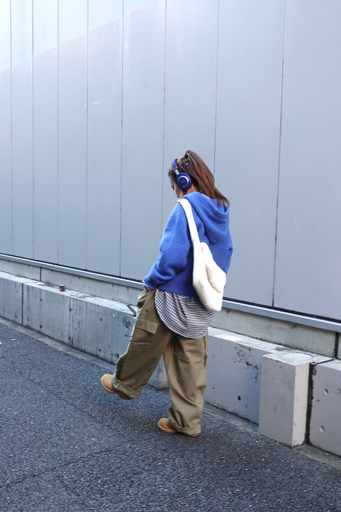 ダブルZIPフーディーニット